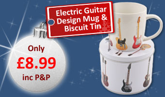 Guitar Mug and Biscuit Tin