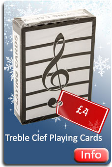 Treble Clef Playing Cards