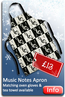 Music Themed Apron