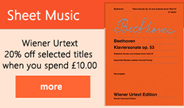 20% off all Wiener Urtext Sheet Music