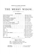 Merry Widow The: Opera In Three Acts: Vocal Selections(Weinberger) additional images 1 2