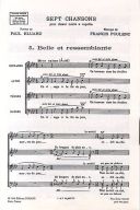 Belle Et Ressemblante: 7 Chansons Vocal SATB additional images 1 2