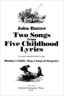 2 Songs From Five Childhood Lyrics: Vocal SATB (OUP) additional images 1 1