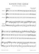 Canon & Gigue: 3 Violins & Basso Continuo (Peters) additional images 1 2