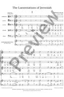 Lamentations Of Jeremiah: Vocal Score: SAATB additional images 1 2