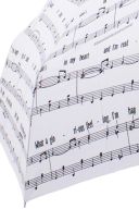 Music Notes Umbrella - Singing In The Rain - White additional images 1 2
