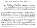6 Short Preludes and Postludes Op101: Set 1: Organ (S&B) additional images 1 2