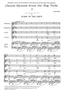 Choral Hymns From The Rig Veda: Group 3 SSAA And Harp Or Piano. additional images 1 2