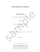 Ballades Complete Op. 23, 38, 47, 52; Urtext: Piano (Peters) additional images 1 2