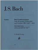 3 Sonatas  Bwv1027-1029: Viola De Gamba & Harpsichord (Henle HN676) additional images 1 1