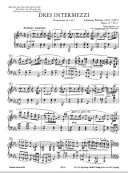 3 Intermezzi Op.117: Piano (Peters) additional images 1 2