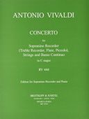 Concerto: C Major: Rv444: Sopranino/Treble Recorder and Piano (Breitkopf) additional images 1 1