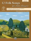12 Folksongs For Solo Singers: Medium High Voice And Piano (Alfred) additional images 1 1
