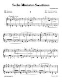 6 Miniature Sonatinas Op 136: Piano  (Breitkopf) additional images 1 2