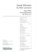 Great Winners: F Horn: Piano Accompaniment (Brasswind) additional images 1 1
