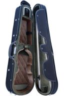 Young VC135 Shaped Deluxe 4/4 Black Violin Case additional images 1 3