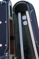 Young VC135 Shaped Deluxe 4/4 Black Violin Case additional images 2 1