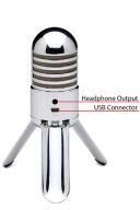 Samson Meteor USB Microphone Chrome Plated Body With Fold-Back Legs additional images 3 1
