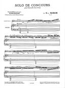 Solo De Concours Op.10  Clarinet & Piano (Leduc) additional images 1 2