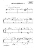 Six Epigraphes Antiques: Piano Solo (Durand) additional images 1 2