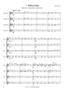 14 Easy Saxophone Quartets: Easy 4 Equal Saxophones: Score & Parts additional images 1 2