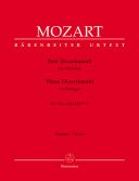Divertimenti (3) (K.136-138) (K.125a-c) (Urtext). : Large Score Paperback: (Barenreiter) additional images 1 1