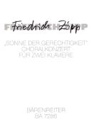 Sonne der Gerechtigkeit. Choralkonzert (1966). : 2 Pianos: (Barenreiter) additional images 1 1
