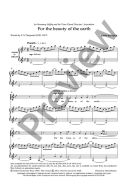 For The Beauty Of The Earth: TTBB & Piano/organ/small Orchestra (OUP) additional images 1 2