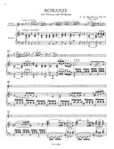 2 Romances G Major And F Major Op 40 & Op50: Violin & Piano (Peters) additional images 1 3