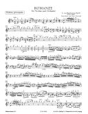 2 Romances G Major And F Major Op 40 & Op50: Violin & Piano (Peters) additional images 2 1