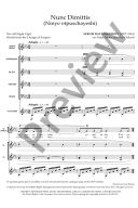 Nunc Dimittis/Ninye Otpuschayeshi: SATB  Arranged By Katie Melua And Bob Chilcott (OUP) additional images 1 2