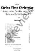 String Time Christmas: Violin Part: 16 Pieces For Flexible Ensemble  (Blackwell) additional images 1 2