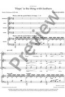 Hope is the thing with feathers: SATB & piano (OUP) additional images 1 2