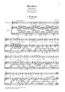 Myrthen Op. 25, Song Cycle: High Voice & Piano (Henle) additional images 1 2