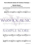 Melodic Studies On Trombone Technique - Tenor Trombone Treble Clef additional images 2 1