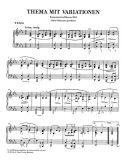 Variations On A Theme In E-Flat: (Ghost Variations) Piano  (Henle) additional images 1 2