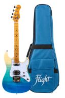 Flight Pathfinder Transparent Blue Electric Tenor Ukulele additional images 1 1