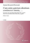 Cum Enim Quietum Silentium Contineret Omnia: Mixed Choir (SATB) (Schott) additional images 1 1