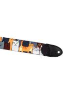 Flight: Polyester Ukulele Strap - Cats additional images 1 2