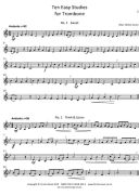 10 Easy Studies For Trombone Treble Clef (Forton) additional images 1 2