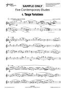 Five Contemporary Etudes For Solo Saxophone (Lopez Real) additional images 2 2