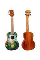 Flight AUC33 Jungle Art Concert Ukulele additional images 1 2