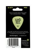 Ernie Ball Medium Super Glow Pick (12 Pack) additional images 1 2