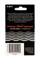 Ernie Ball Strap Block 4 Pack Black & Red additional images 1 2