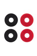 Ernie Ball Strap Block 4 Pack Black & Red additional images 1 3