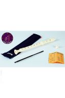 Aulos 303B Descant Recorder Ivory - Blue Bag additional images 1 2