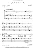 My Letter to the World for SSA and piano additional images 1 2