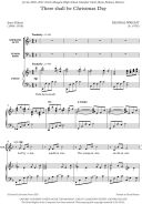 There shall be Christmas Day for SATB (with divisions) and piano additional images 1 2