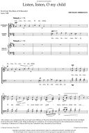 Listen, listen, O my child for SATB and optional organ additional images 1 2