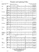Thunder and Lightning Polka: Full Orchestra Conductor Score & Parts additional images 1 2